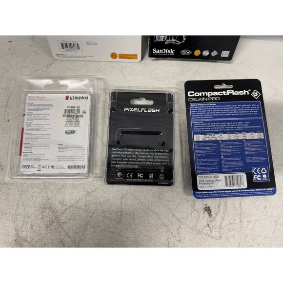 Lot of 5 SanDisk 4GB & Extreme III Kingdom 133X PixelFlash & Delkin Pro UDMA 6 - Picture 6 of 6